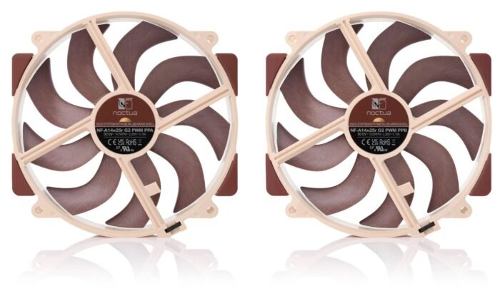Комплект вентилатори Noctua NF-A14x25r G2 PWM Sx2-PP, 2 x Fan 140mm - Image 3