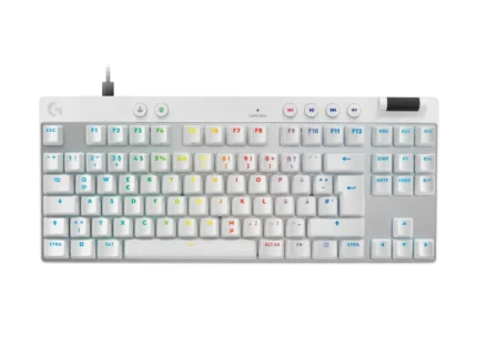 Геймърска механична клавиатура Logitech G Pro X RAPID TKL, Magnetic Analog Switch, Бял