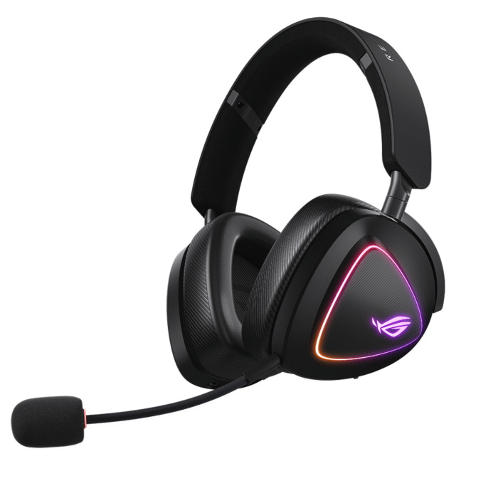 Геймърски безжични слушалки ASUS ROG Delta II - USB-C, Aura Sync RGB - Image 1
