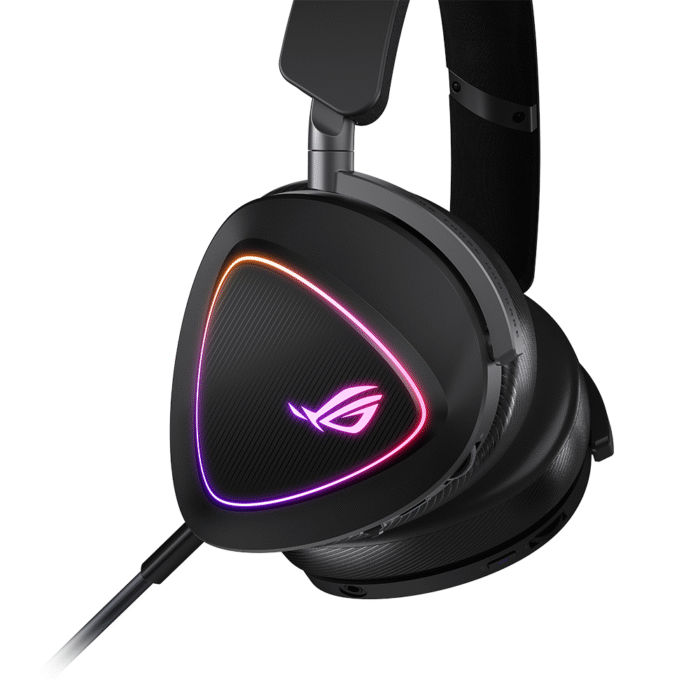 Геймърски безжични слушалки ASUS ROG Delta II - USB-C, Aura Sync RGB - Image 4