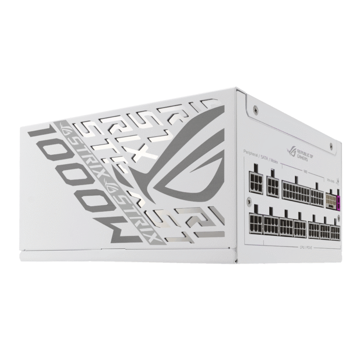 Захранващ блок ASUS ROG STRIX 1000W White Edition, 80+ Platinum PCIe 5.1, Fully Modular - Image 2