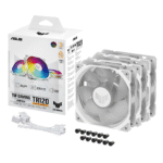 Комплект Вентилатори 3в1 ASUS TUF GAMING TR120 ARGB Reverse WHITE EDITION - Image 8