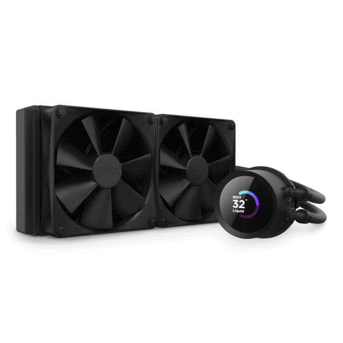 Охладител за процесор NZXT Kraken 240 Black - LCD Display - Image 1
