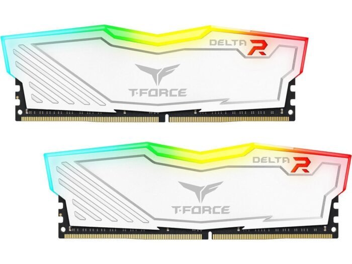 Памет Team Group T-Force Delta RGB White DDR4 16GB (2x8GB) 3200MHz 1.35V - Image 1