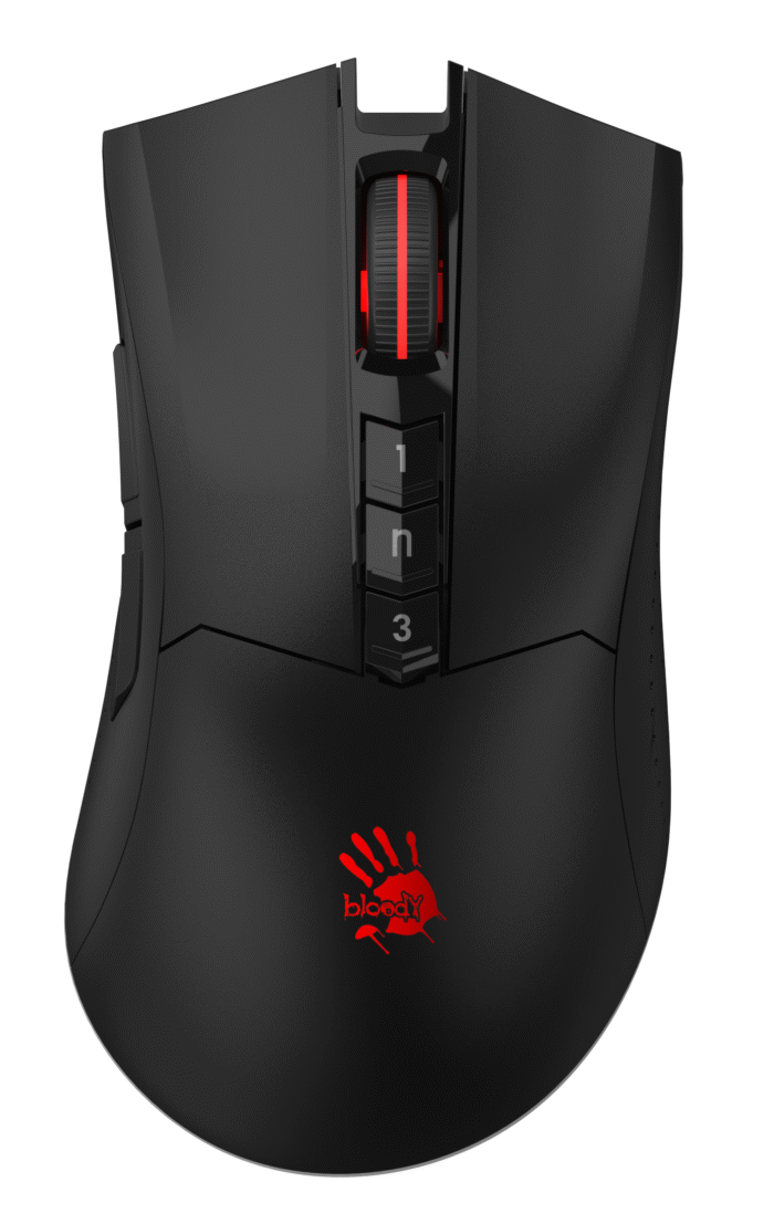 A4tech Bloody R90 Plus Stone black Геймърска безжична оптична мишка - Image 1