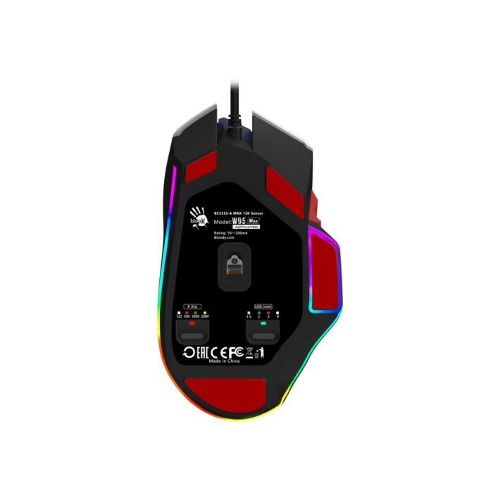 A4tech Bloody W95Max Sports Navy RGB Light Геймърска мишка, 12000cpi - Image 4