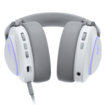 Геймърски безжични слушалки ASUS ROG Delta II White - USB-C, Aura Sync RGB - Image 4