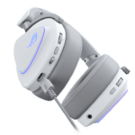 Геймърски безжични слушалки ASUS ROG Delta II White - USB-C, Aura Sync RGB - Image 5