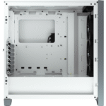 Кутия Corsair iCUE 4000X RGB Mid Tower, Tempered Glass, Бяла - Image 4