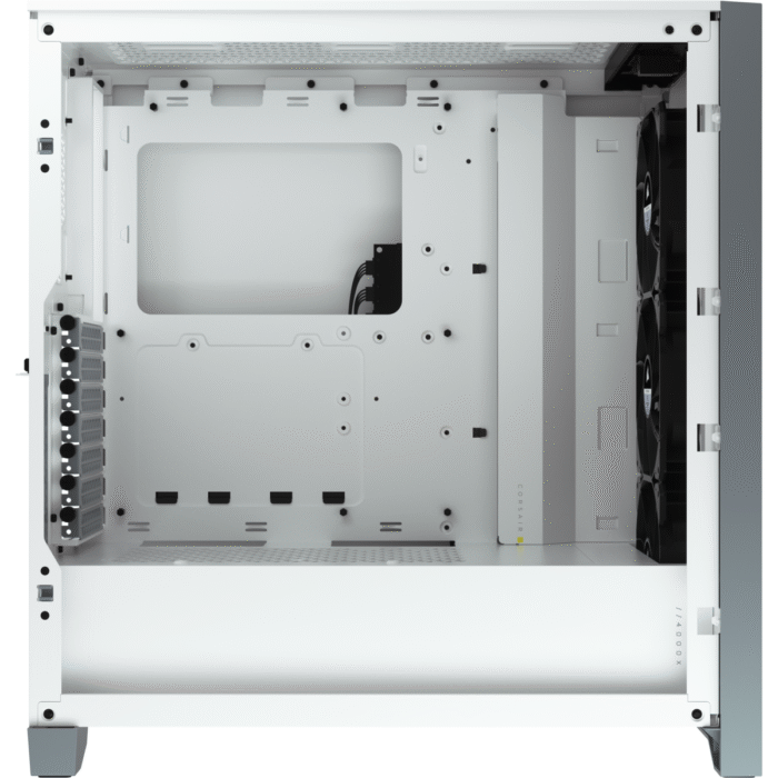 Кутия Corsair iCUE 4000X RGB Mid Tower, Tempered Glass, Бяла - Image 4