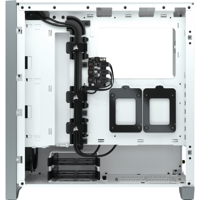 Кутия Corsair iCUE 4000X RGB Mid Tower, Tempered Glass, Бяла - Image 5