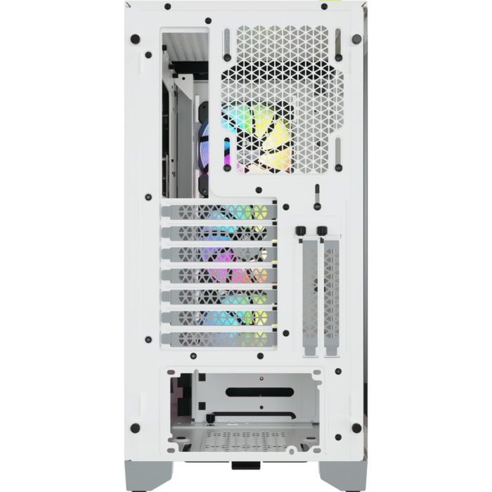 Кутия Corsair iCUE 4000X RGB Mid Tower, Tempered Glass, Бяла - Image 7