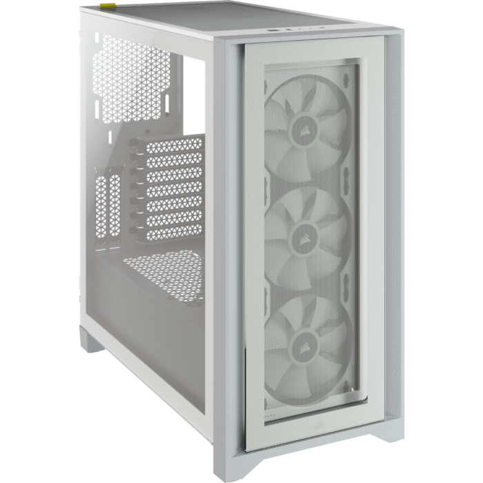 Кутия Corsair iCUE 4000X RGB Mid Tower, Tempered Glass, Бяла - Image 9
