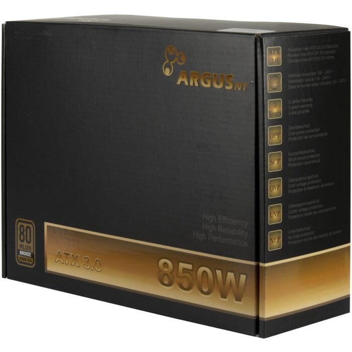 Захранващ блок Inter Tech Argus BPS-850 850W 80+ Bronze ATX 3.0 - Image 4