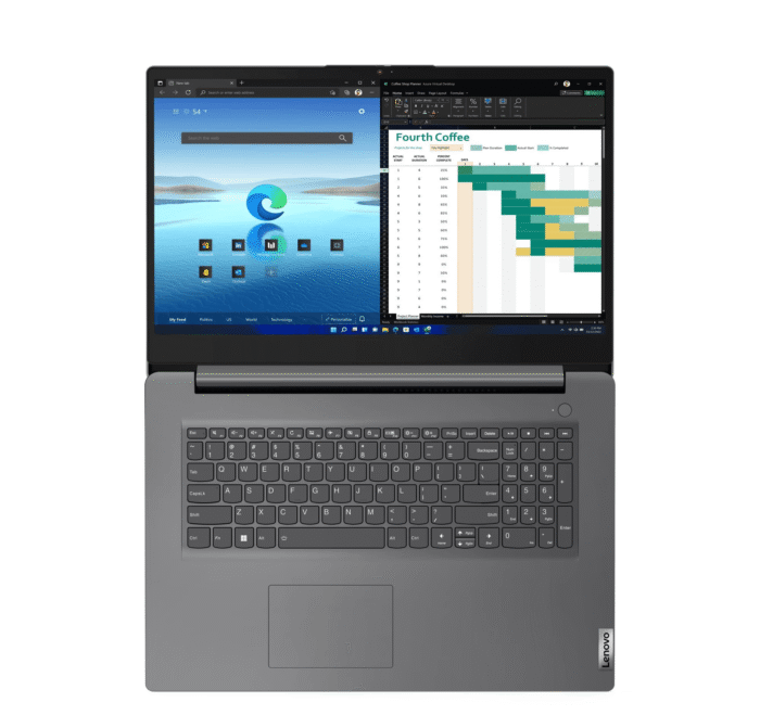 Лаптоп Lenovo V17 G4 IRU - 17.3" FHD Intel Core i5-13420H, 16GB(8GB on board) DDR4, 512GB SSD M.2 - Image 2