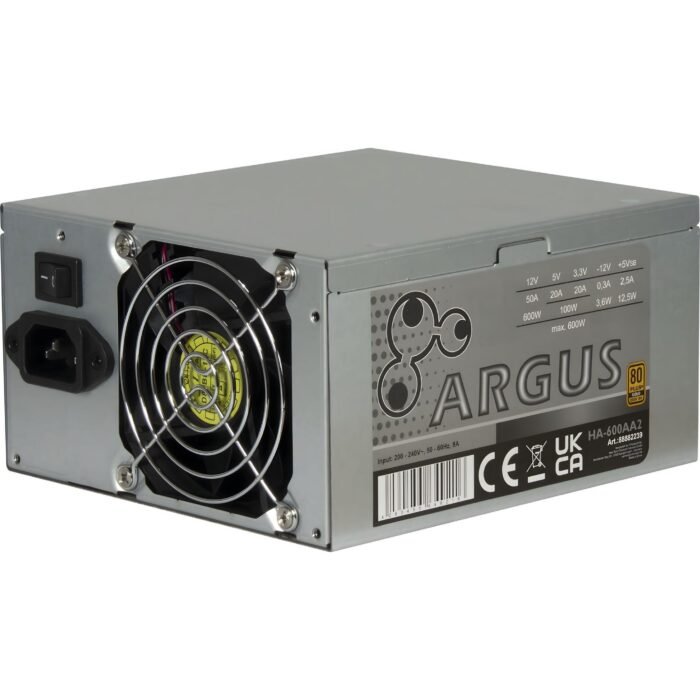 Захранващ блок Inter Tech Argus HA-600AA2 600W 80+ Gold - Image 1