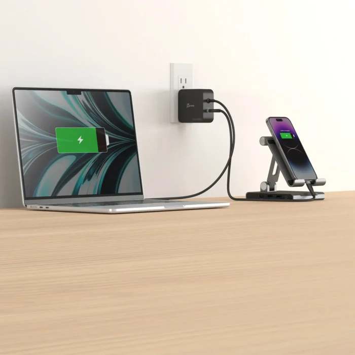 j5create JUP25102V Зарядно 220V-  GaN 102W  USB-C 2порта- за лаптопи, таблети, телефони - Image 3