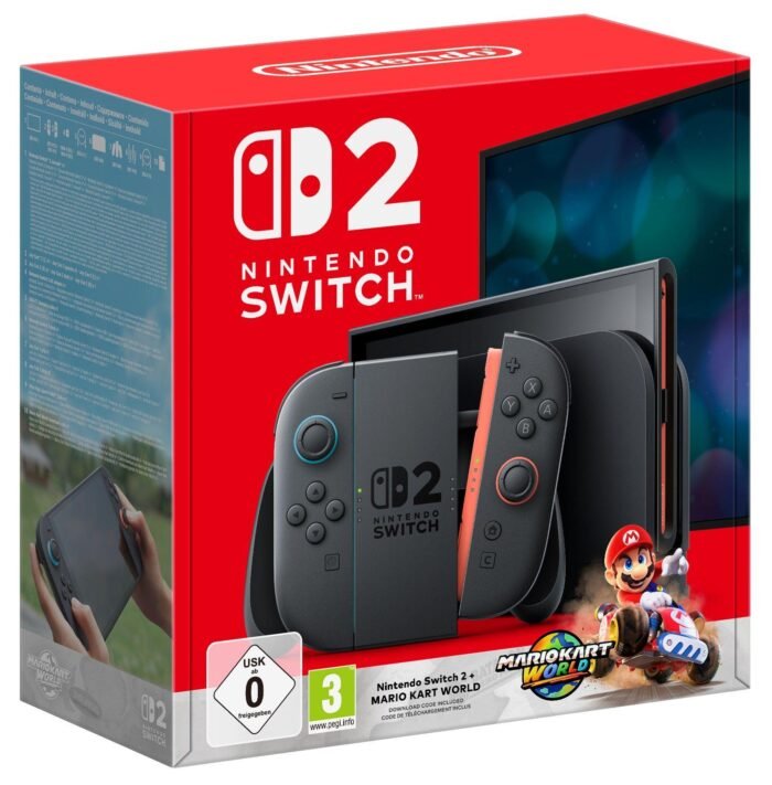 Конзола Nintendo Switch 2 + Mario Kart World 256GB - Black - Image 1