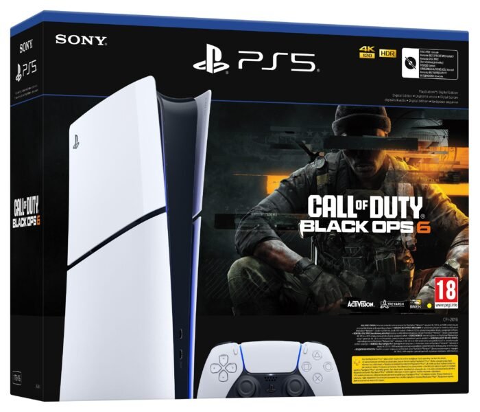 Конзола Sony PlayStation 5 (Slim) - Digital Edition - Call Of Duty Black Ops 6 Bundle - Image 1
