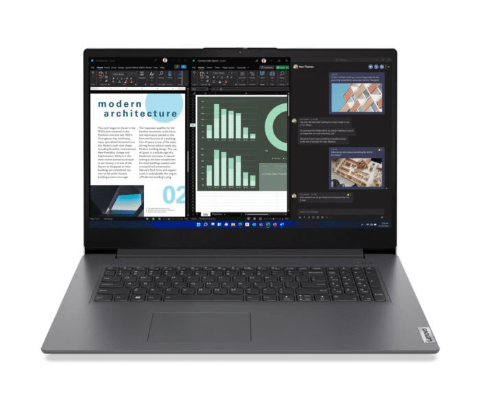 Лаптоп Lenovo V17 G4 IRU - 17.3" FHD Intel Core i5-13420H, 16GB(8GB on board) DDR4, 512GB SSD M.2 - Image 1
