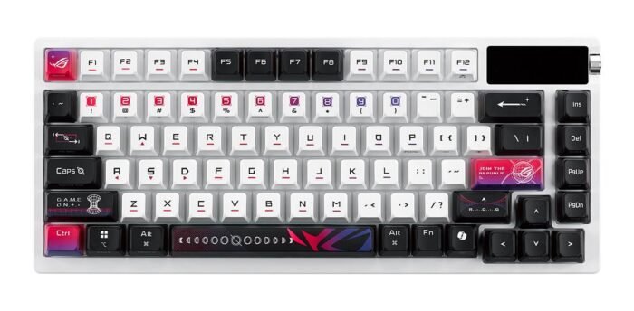 Геймърска безжична Клавиатура ASUS ROG Azoth X - White - Image 3