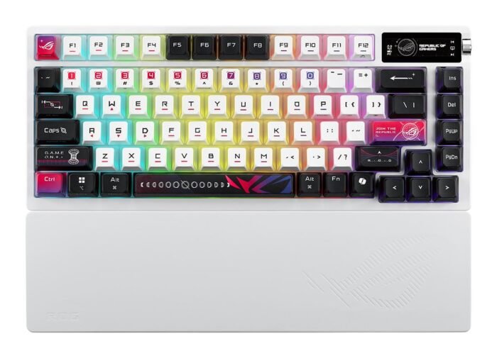 Геймърска безжична Клавиатура ASUS ROG Azoth X - White - Image 1