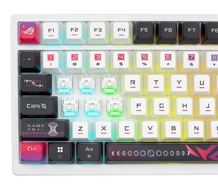 Геймърска безжична Клавиатура ASUS ROG Azoth X - White - Image 4
