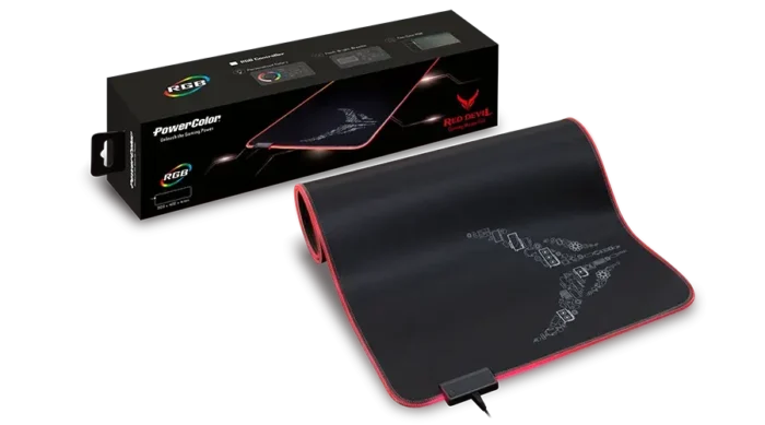 Подложка за мишка PowerColor Red Devil RGB - XL - Image 3
