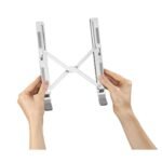 HAMA "Aluminium" стойка за лаптоп, сгъваема, накланяща се, до 39 см (15,4"), сребриста - Image 6