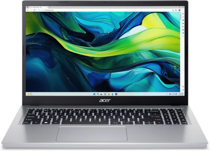 Лаптоп Acer Aspire Go 15 AG15-32P-362S - 15.6" FHD IPS, Intel Core 3 N355, 2x8GB DDR5, 512GB SSD, Free DOS - Image 1