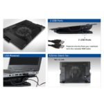 Охладител за лаптоп ACT, До 17", С един вентилатор, 2 x USB хъб, Черен - Image 5