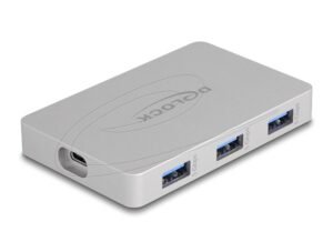Delock Хъб USB-C, 7 порта, 3x USB-A 5 Gbps, 3x USB-C, 1xUSB-C PD 85 W
