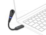 Микрофон с гъвкаво рамо Delock 66499 - USB и Mute бутон - Image 2