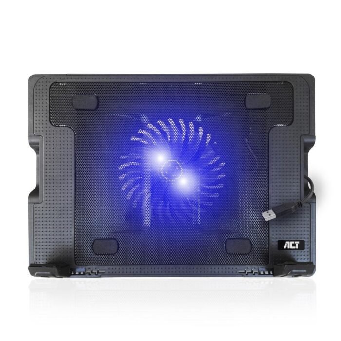 Охладител за лаптоп ACT, До 17", С един вентилатор, 2 x USB хъб, Черен - Image 8