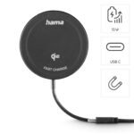 HAMA Безжично зарядно устройство Qi2, 15 W, черно, за Apple - Image 15