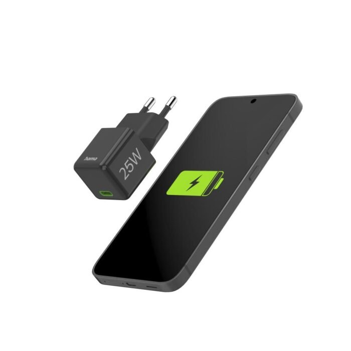 HAMA Бързо мини зарядно 220V, USB-C, PD/Qualcomm, 25 W, черен - Image 7