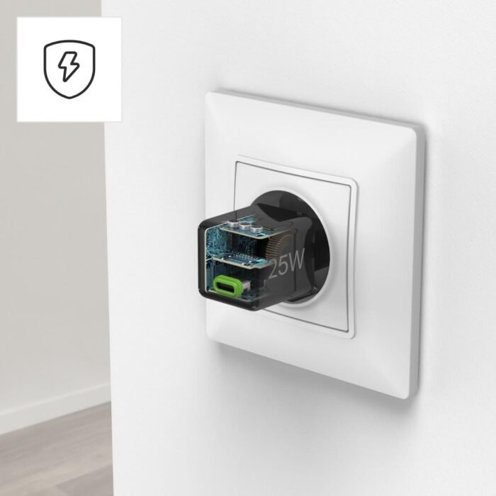 HAMA Бързо мини зарядно 220V, USB-C, PD/Qualcomm, 25 W, черен - Image 16