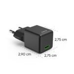 HAMA Бързо мини зарядно 220V, USB-C, PD/Qualcomm, 25 W, черен - Image 14