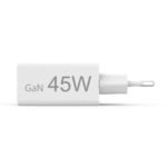 HAMA Бързо мини зарядно, 45 W, 1x USB-C - 1x USB-A, PD, бяло - Image 6