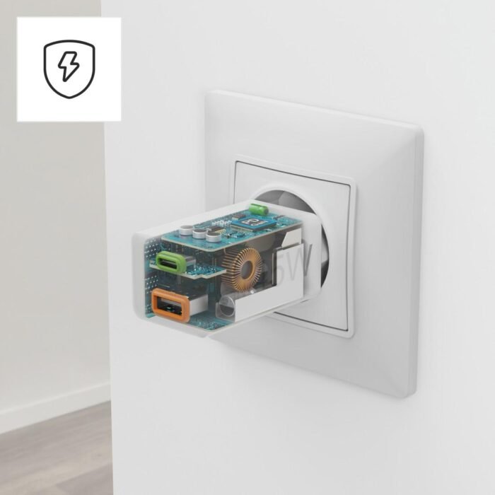 HAMA Бързо мини зарядно, 45 W, 1x USB-C - 1x USB-A, PD, бяло - Image 21