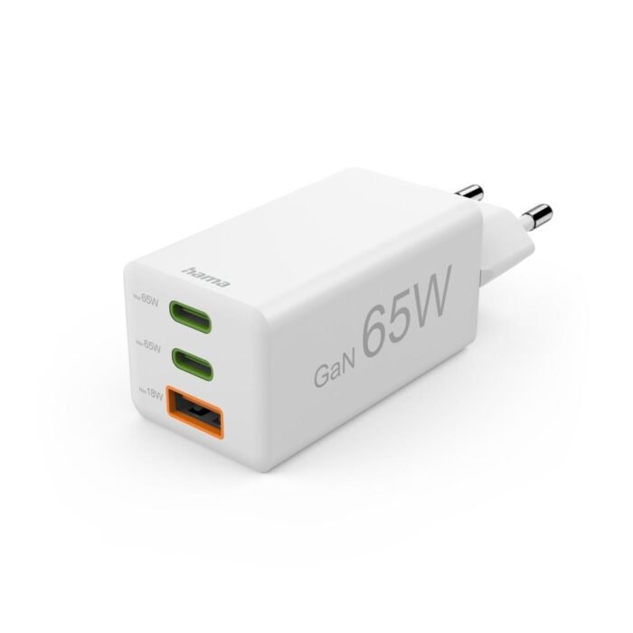 HAMA Бързо мини зарядно, 65W, GaN, PD, 201996 - Image 1