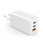 HAMA Бързо зарядно 220V, 100 W GaN, 2x USB-C PD, 1x USB-A QC - Image 2