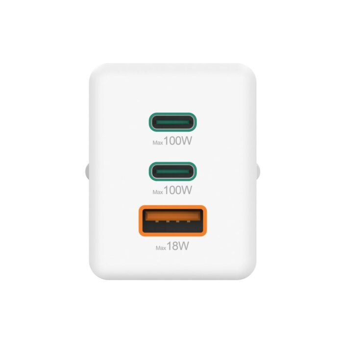 HAMA Бързо зарядно 220V, 100 W GaN, 2x USB-C PD, 1x USB-A QC - Image 13