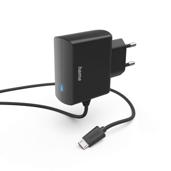 Зарядно 220V с кабел micro-USB, HAMA-201617 - Image 1