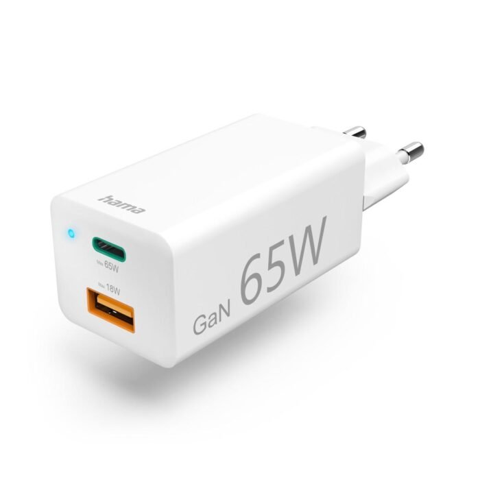 Универсално зарядно за лаптоп Hama USB-C, GaN, Power Del. (PD), 5-20V/65W - Image 3