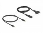 Delock Зарядно устройство GaN, 2 x USB-C, PD 65 W, адаптер за EU / US / UK - Image 3