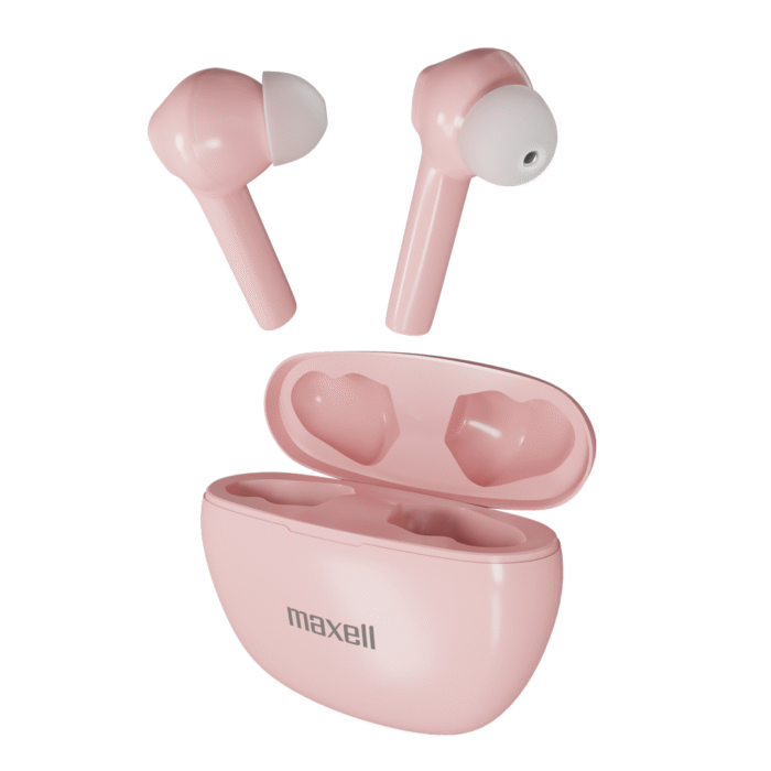Блутут слушалки MAXELL Dynamic, Докинг кутийка, True Wireless, Розов - Image 1