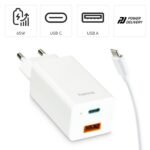 Универсално зарядно за лаптоп Hama USB-C, GaN, Power Del. (PD), 5-20V/65W - Image 8