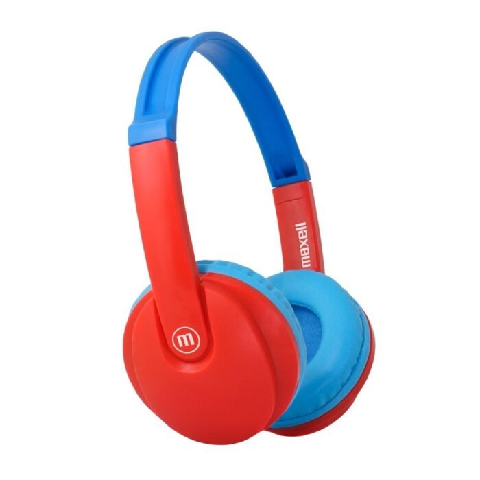 Блутут детски слушалки Maxell KIDZ HP-BT350, малък размер, Червен/Син - Image 1