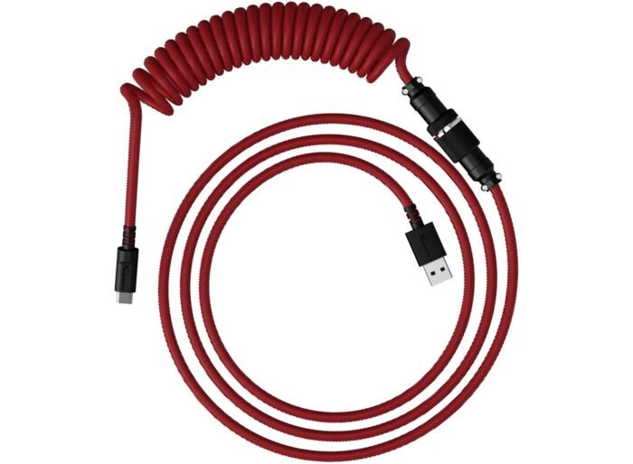 Кабел за клавиатура HyperX Coiled Cable USB-C Red-Black - Image 1